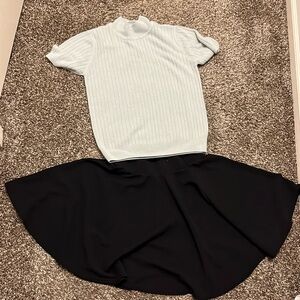 Top and skirt
